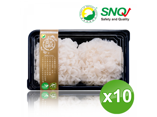 【低溫冷藏】鮮採有機銀耳(300g*10入/組)